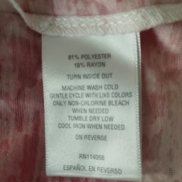 Style & Co 3/4 sleeve hooded printed boho top - Picture 5 of 5